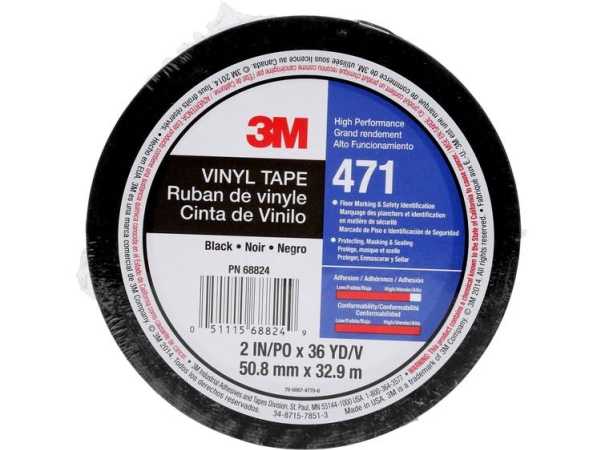 3M 471Iw-S50-D Pvc-Klebeband Schwarz (L X B) 33 M X 50 Mm 1 Rolle(N) (471Iw-S50-D)