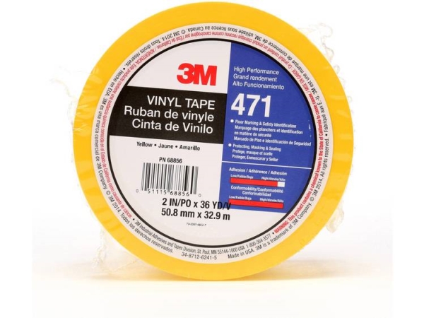 3M 471Iw-G50-D Pvc-Klebeband Gelb (L X B) 33 M X 50 Mm 1 Rolle(N) (471Iw-G50-D)