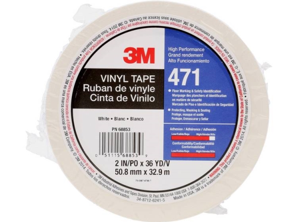 3M 471Iw-W50-D Pvc-Klebeband Weiß (L X B) 33 M X 50 Mm 1 Rolle(N) (471Iw-W50-D)