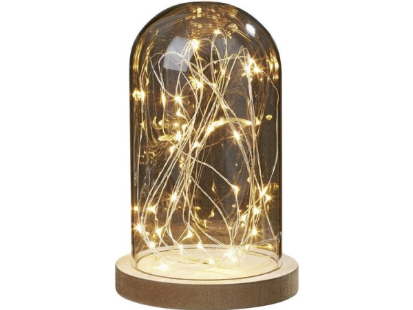 Hellum Hellum 523713 Deckenbeleuchtung Led (Rgb) Warmweiß Transparent, Holz