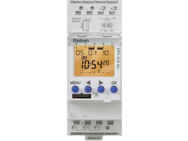 Theben Tr 610 Top2 G Zeitschaltuhr Für Din-Schiene