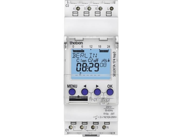 Theb Zeitschaltuhr Digital Sel174top3 Astro 24H/7T Mit Gangreserve 2K