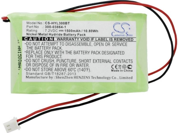 Cs Cameron Sino Sikkerhedsteknik-Batteri Erstatter Original-Batteri 103-301179, 103-303689, 300-03864-1, 300-06868, Lkp500-4B, Gp130aam6bmx Ademco, A