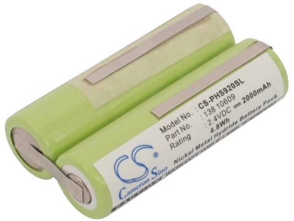 Cameron Sino Rasierer-Akku 138-10609 3M, 2,4 V 2000 Mah (Ersetzt Originalakku)