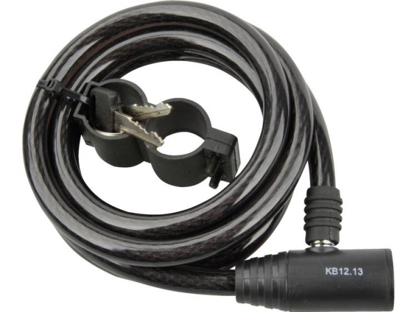 Fischer Fahrrad 85848 Kabelschloss Schwarz Key Lock