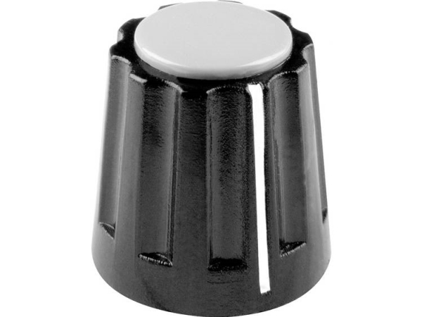 Mentor 331.61 331.61 Drejeknap Med Knopmarkering Sort (Ø X H) 14.5 Mm X 14 Mm 1 Stk