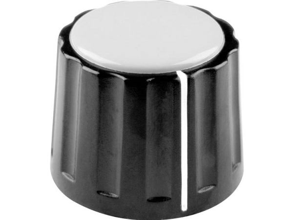 Mentor 332.41 332.41 Drejeknap Med Knopmarkering Sort (Ø X H) 20 Mm X 15 Mm 1 Stk