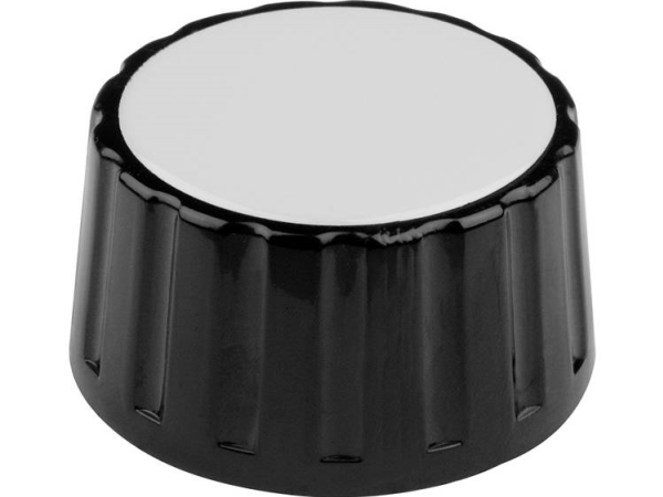 Mentor 334.61 334.61 Drejeknap Med Knopmarkering Sort (Ø X H) 36 Mm X 18.5 Mm 1 Stk