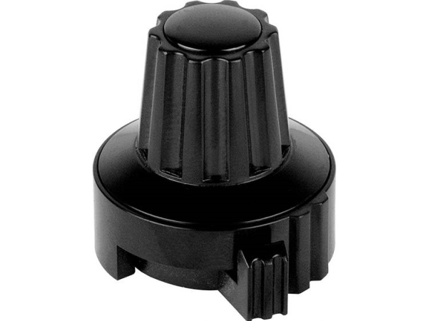 Mentor 4331.6031 4331.6031 Indstillingsknap Med Knopmarkering Sort (Ø X H) 22.8 Mm X 23.1 Mm 1 Stk