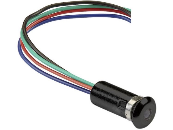Mentor 2660.8301 Led-Signalleuchte Rgb Linse 3 Mm 2 V, 3,5 V, 3,5 V 20 Ma, 20 Ma, 20 Ma