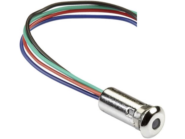 Mentor 2660.8303 Led-Signalleuchte Rgb Linse 3 Mm 2 V, 3,5 V, 3,5 V 20 Ma, 20 Ma, 20 Ma