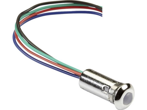 Mentor 2660.8503 Led-Signalleuchte Rgb Linse 5 Mm 2 V, 3,5 V, 3,5 V 20 Ma, 20 Ma, 20 Ma