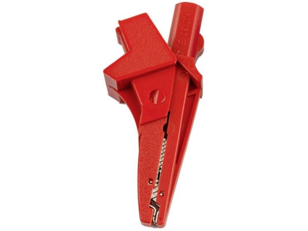 Ht Instruments 5004-Iecr Bananenstecker Bananenbuchse, Buchse 4 Mm, Steckanschluss 4 Mm, Krokodilklemme Cat Iii 1000 V Rot 1 St. (1003150)