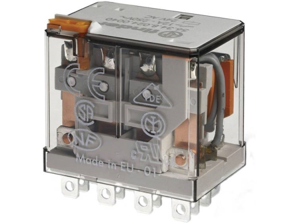 Finder 56.34.9.110.0040 Steckrelais 110 V/Dc 12 A, 4X Umschalter