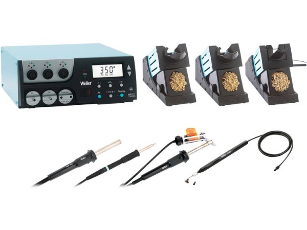 Weller Wr3000m Vakuum-Station Digital 360 W, 400 W 50 - 550 °C Inkl. Opbevaring, Inkl. Loddespids, Inkl. Aflodningssugepumpe