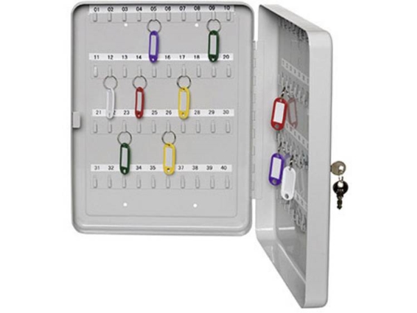 Alco Schlüsselschrank X 7,5 Cm (B X H X T) Inkl. 2 Schlüssel 891 Anzahl Der Haken 30 Hellgrau