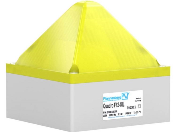 Pfannenberg Blitzlampe Quadro F12-Sil 24 Dc Ye 21041803601 Gelb