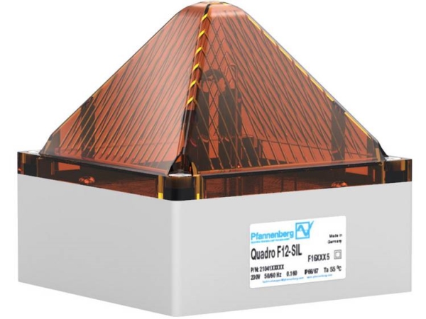 Pfannenberg Blitzleuchte Quadro F12-Sil 24 Dc Am 21041804601 Orange 24 V/Dc