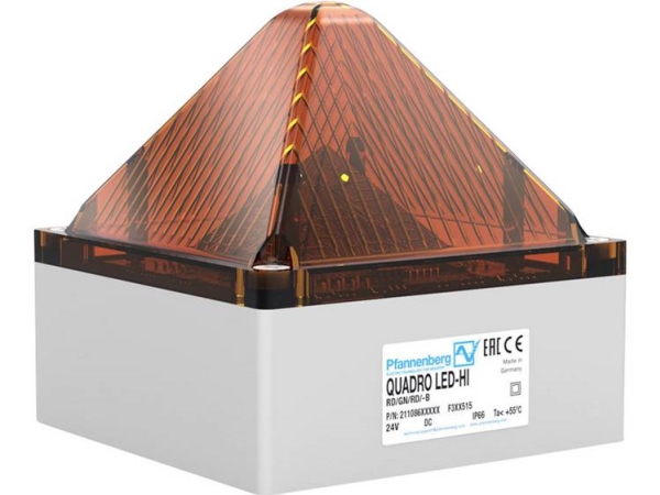 Pfannenberg Signalpære Quadro Led Hi Dc Am 21108634000 Orange Orange Blitzlys, Blinklys, Konstant Lys 24 V/Dc