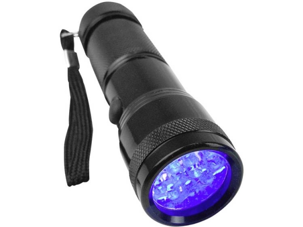 Berger &Amp Schröter Uv 395-400 Nm Uv-Led Lommelygte Håndstrop Batteridrevet 95 G