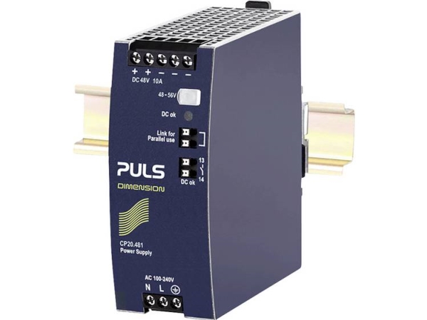 Puls Din-Skinne Strømforsyning 48 V 10 A 480 W (Cp20.481), 1 Udgang