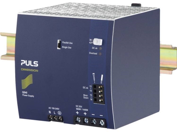 Puls Din-Skinne Netdel 36 V/Dc 26,7 A 960 W 1X (Qs40.361)