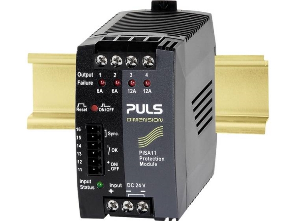 Puls Dimension Pisa11.206212 4-Kanal Sicherungsmodul 24 V/Dc / 2 X 6 A / 2 X 12 A / (Pisa11.206212)