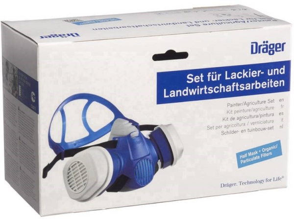 Dräger Åndedrætsværn Halvmaske Lakkeringssæt X-Plore3300+2X Filter A2p3rd (R57793)