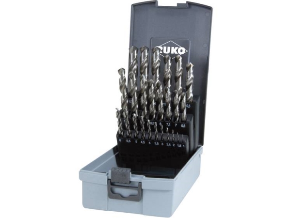 Ruko 214215Ro Hss-G Metal-Spiralbor-Sæt 25 Dele 1 Mm, 1.5 Mm, 2 Mm, 2.5 Mm, 3 Mm, 3.5 Mm, 4 Mm, 4.5 Mm, 5 Mm, 5.5 Mm, 6 Mm, 6.5 Mm, 7 Mm, 7.5 Mm, 8 M