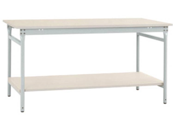 Manuflex Bb5201.7035 Arbeitstisch Grau-Weiß (Ral 7035)