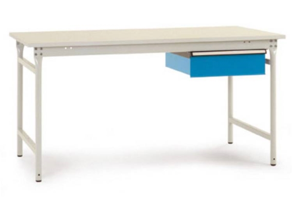 Manuflex Bb5231.0002 Arbeitstisch Grauweiß (Ral 7035)