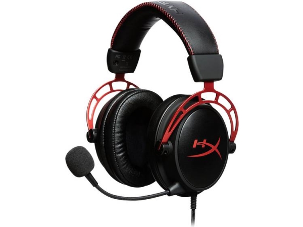 Kingston Cloud Alpha Gaming headset Renoverat 3,5 mm-jack med kabel Over-ear Svart, Röd Renoverat | TV, Ljud & Bild - Hörlurar & Mikrofoner | GameStuff