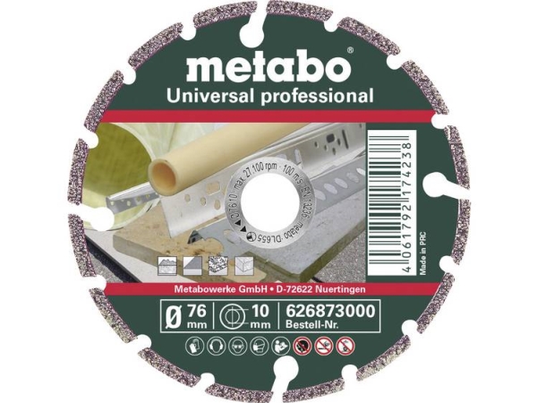 Metabo Up Professional 626873000 Diamantskæreskive 1 Stk. 76 Mm 10 Mm 1 Stk