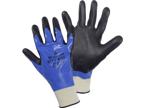 Showa 377 Gr.L 4703 Polyester , Nylon , Nitril Monteringshandske Størrelse (Handsker): 8, L En 388 Cat Ii 1 Paar