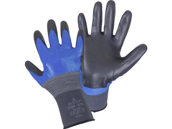 Showa 376R Gr.Xl 4702 Xl Nylon , Nitril Monteringshandske Størrelse (Handsker): 9, Xl En 388 Cat Ii 1 Paar