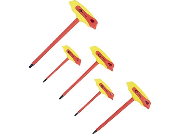 C.K. T4422 Set Vde Sechskant-Schlüssel-Satz, Schlüsselweite 3/3,5/4/5/6 Mm