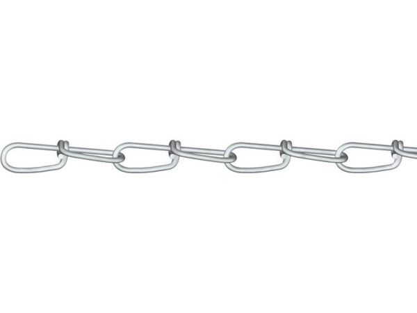 Dörner + Helmer 156154 Knotenkette Silber Stahl Verzinkt 30 M