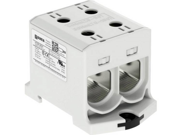 Otl-Isoleret Universal Klemme Aluminium/Kobber 2*(25-150) Mm2 Grå