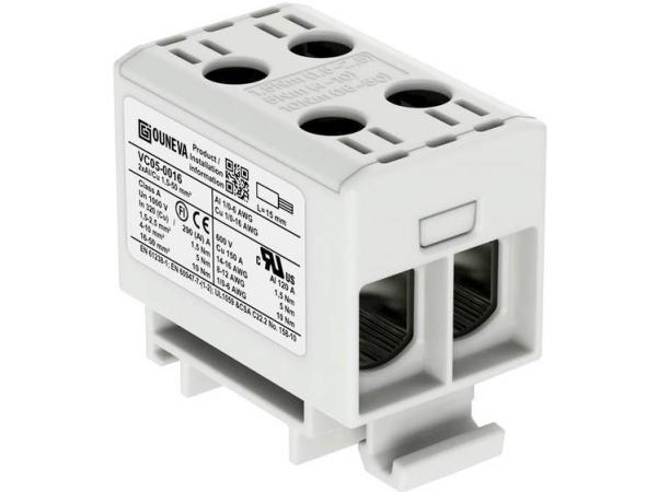 Otl-Isoleret Universal Klemme Aluminium/Kobber 2*(1,5-50) Mm2 Grå