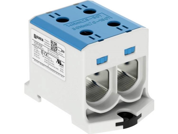 Otl-Isoleret Universal Klemme Aluminium/Kobber 2*(25-150) Mm2 Blå