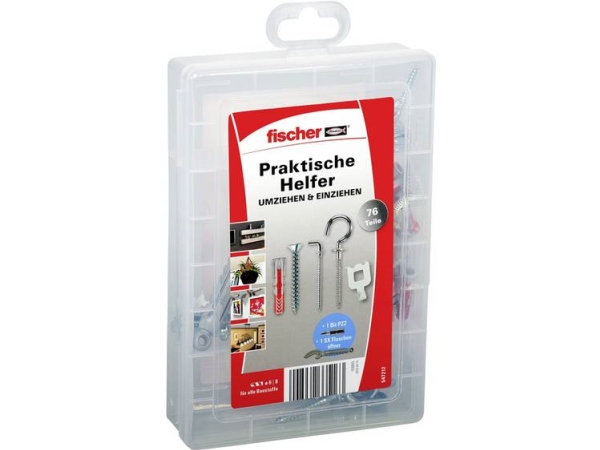 Fischer Praktische Helfer-Umzug Duopower Dübel- Und Schrauben-Sortiment 76 Stück