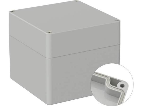 Tru Components Tc-9065656 Universalkabinett 122 X 120 X 105 Abs Gråhvid (Ral 7035) 1 Stk