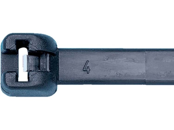 Swg Kabelbinder 186 Mm 4,8 Mm Schwarz Uv-Beständig Mit Metalleinlage 100 Stk