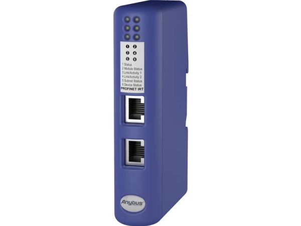 Anybus Ab7078 Profinet-Irt Seriel Konverter Rs-232, Rs-422, Rs-485, Sub-D9 Galvanisk Isoleret, Ethernet 24 V/Dc 1 Stk