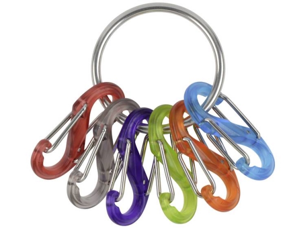 Nite Ize Schlüsselanhänger Mit Karabiner Ni-Krg2-11-R3 S-Biner Rot, Schwarz, Lila, Grün, Orange, Blau 1 Stück