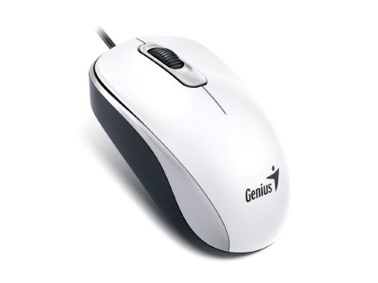 Genius Computer Technology Dx-110, Beidhändig, Optisch, Usb Typ-A, 1000 Dpi, Weiß