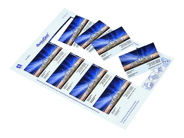 Avery Quick&amp Clean - Matt - belagd - vit - 220 g/m² - 10 st. 8) visitkort | Papper & Emballage - Märkning - Visitkort | GameStuff