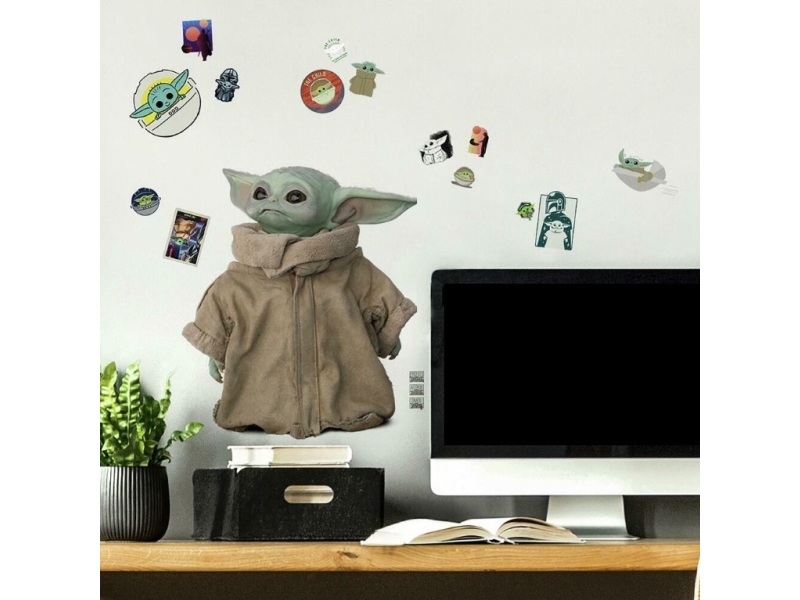 Billede af Star Wars Mandalorian - Baby Yoda Wallstickers hos Computersalg.dk