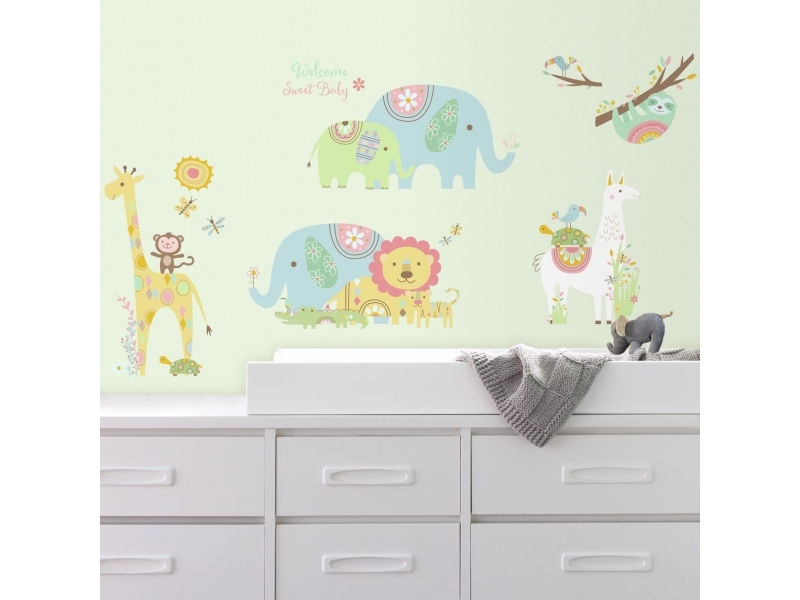 Billede af Baby Dyr Wallstickers