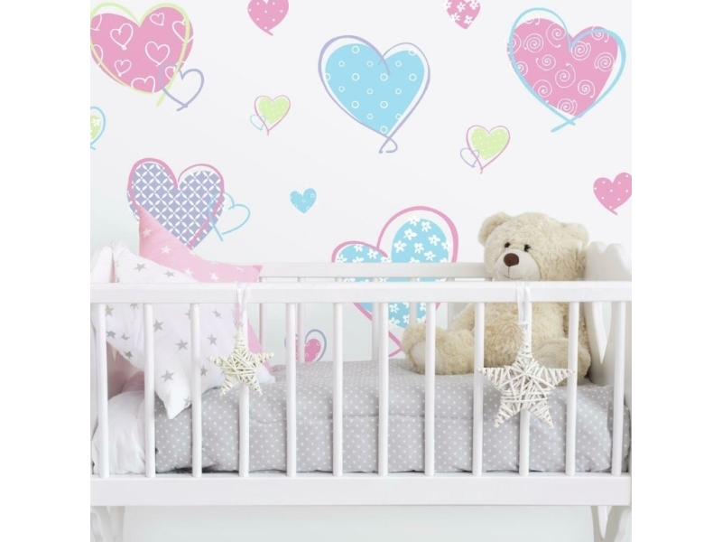 Hjerter Wallstickers